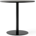 Thumbnail photo of Harbour Column Dining Table Ø80 Black Painted Oak Veneer With Black Base - Mdf/Metal/Wood