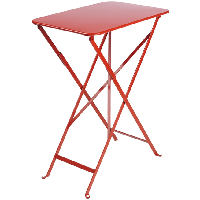 Photo of Bistro Table 37x57 cm Poppy 67 - Outdoor Dining Table - Red - Metal