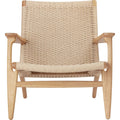 Thumbnail photo of Ch25 Armchair Oiled Oak-Natural Wicker