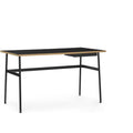 Thumbnail photo of Journal Desk Black Laminate, Black Steel Legs And Drawer