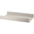 Thumbnail photo of String Metal Hyllplan Hög Kant Beige 58 x 30 cm, 1-pack - Hyllsystem - Nils Strinning - Beige - Metal