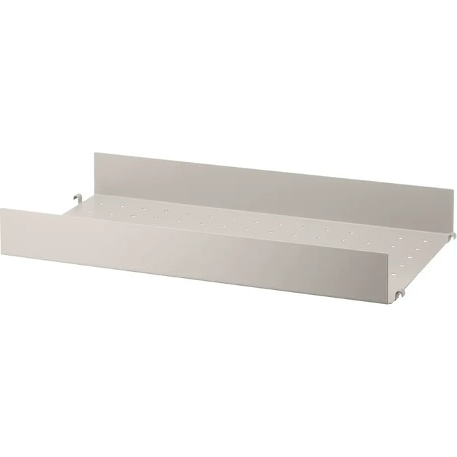 Photo of String Metal Hyllplan Hög Kant Beige 58 x 30 cm, 1-pack - Hyllsystem - Nils Strinning - Beige - Metal