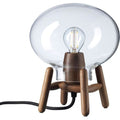 Thumbnail photo of U6 Hiti Mini Border Lamp H: 22.2 cm - Valnød/klar Glas