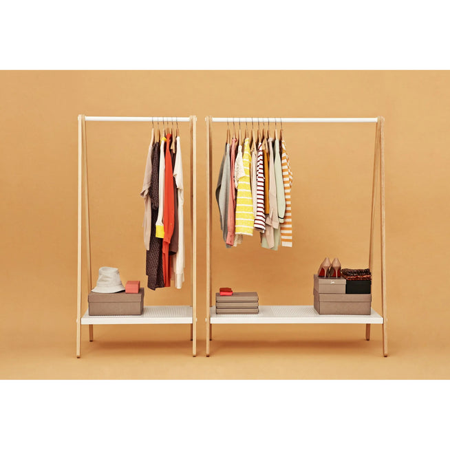 Photo of Clothes Rack - Clothes Rack - Small - White - 160 x 74 x 59.9 cm.