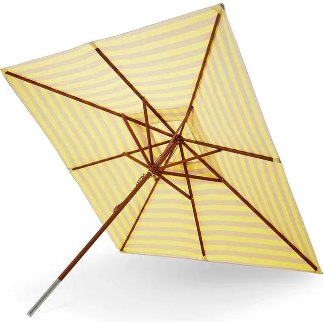 Photo of Messina 300 x 300 cm Lemon / Sand Stripe - Parasol