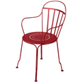 Thumbnail photo of Louvre Armchair Chili 43 - Matstolar Utomhus - Röd - Metal