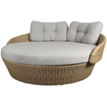 Thumbnail photo of Ocean Daybed - Daybed - Natural, Cane-line Flat Weave / Light Brown, Cane-line Wove - W177 X D180 X H68 X Sh40 Cm