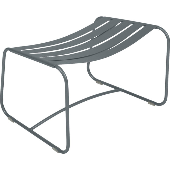 Photo of Surprising Footrest, Storm Grey - Outdoor Stools & Pouffes - Harald Guggenbichler - Green, Grey - Metal