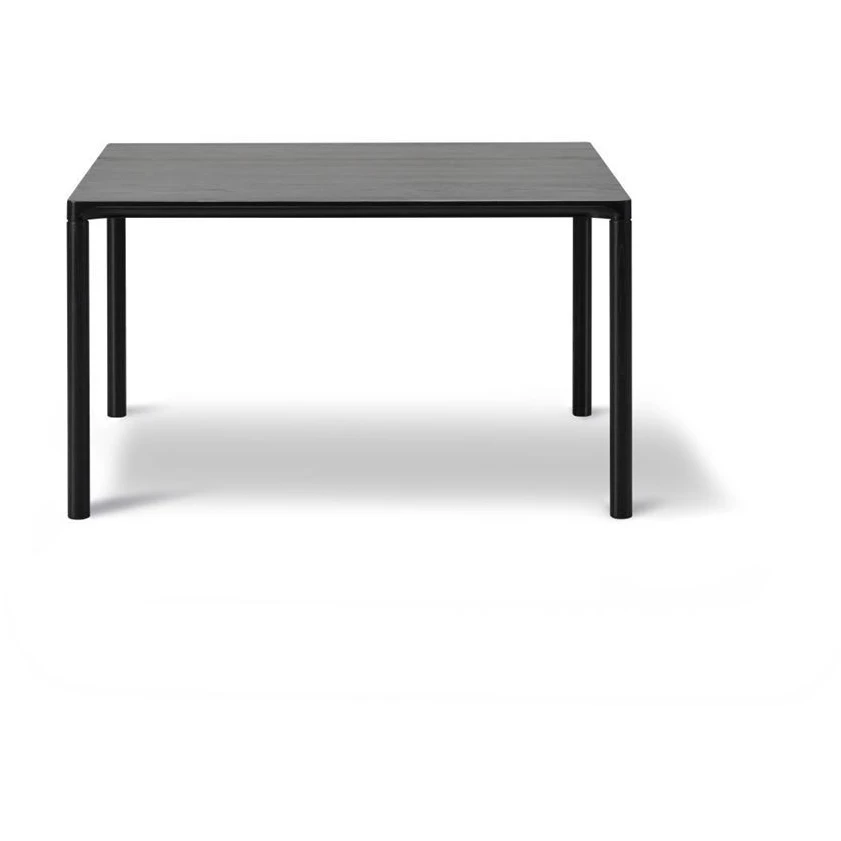 6720 Piloti Coffee Table 75x75x41 cm - Black lacquered oak