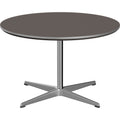 Thumbnail photo of A222 Circular Coffee Table, Ø75 cm, Laminate, Grey - Coffee Table - Arne Jacobsen,piet Hein - Grey - Metal/Wood