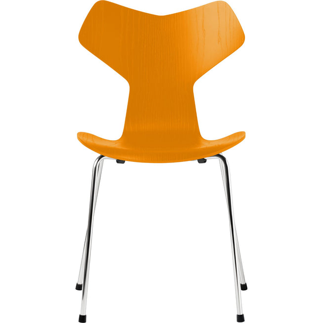 Photo of 3130 Grand Prix Chair | Ash Veneer | Chromed Steel Base