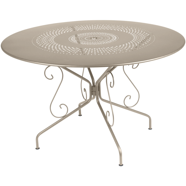 Photo of Montmartre Table Ø 117 CM, Nutmeg - Matbord Utomahas - Beige - Metal