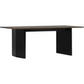 Thumbnail photo of Panel Table 90 X 200 Cm Black Dark Brown - Matbord - Simon Legald - Brun - Metall/trä