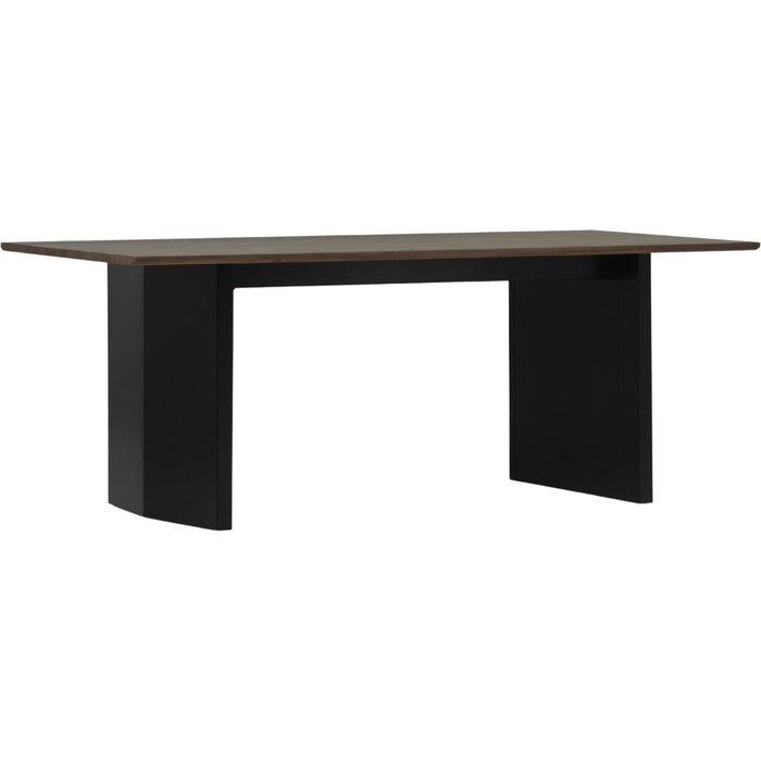 Photo of Panel Table 90 X 200 Cm Black Dark Brown - Matbord - Simon Legald - Brun - Metall/trä