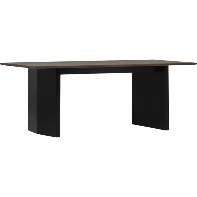 Photo of Panel Table 90 X 200 Cm Black Dark Brown - Matbord - Simon Legald - Brun - Metall/trä