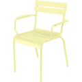 Thumbnail photo of Luxembourg Armchair Frosted Lemon A6 - Matstolar Utomhus - Frédéric Sofia - Gul - Metall