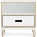 Thumbnail photo of Kabino Bedside Table - Bedside Table - White - L: 50 x D: 41 x H: 50 cm