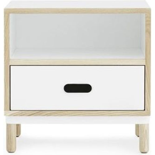 Photo of Kabino Bedside Table - Bedside Table - White - L: 50 x D: 41 x H: 50 cm