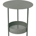 Salsa Pedestal Table, Rosemary - Small Table & Side Table Outdoor - Goula / Figuera - Green - Metal