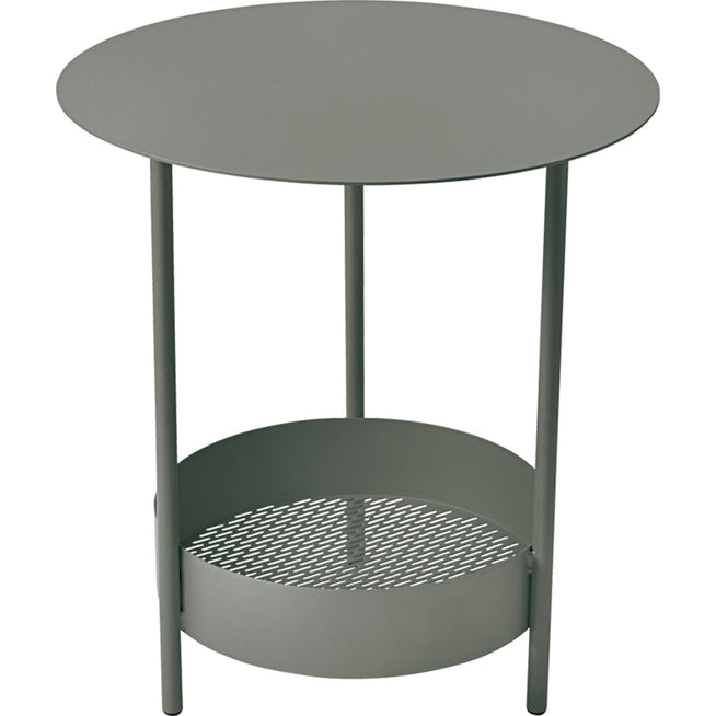 Photo of Salsa Pedestal Table, Rosemary - Small Table & Side Table Outdoor - Goula / Figuera - Green - Metal