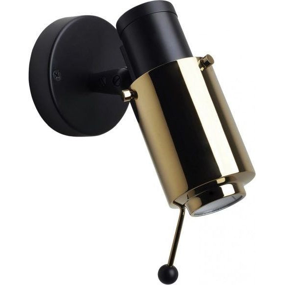 Photo of Biny Spot Led Mat Black/Gold Un/Switch - Dcw Editions