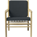 J147 Armchair - lacquered oak, dark
