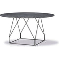 Thumbnail photo of Jg Table 6568 By Jørgen Gammelgaard - Spisebord - Black Marquina / Black Powder Coated Steel - Ø140 X H72 Cm
