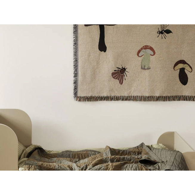 Photo of Forest Tapestry Blanket - Tæppe - Sand - B120 X H170 Cm