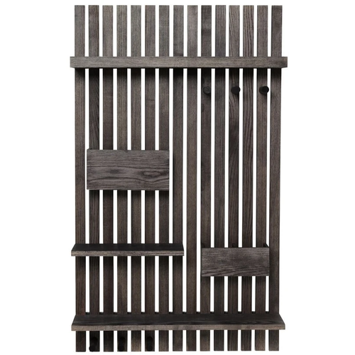 Photo of Wooden Multi Shelf - Hylde - Stained Black - W59 X H99,7 X D12,5 Cm