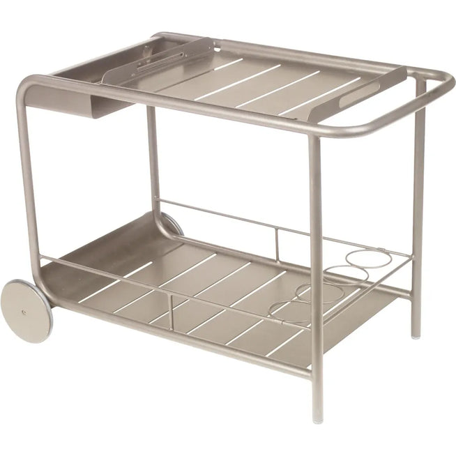 Photo of Luxembourg Side Bar/trolley Bar, Nutmeg - Small Tables & Outdoor Side Tables - Frédéric Sofia - Beige - Metal