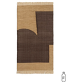 Thumbnail photo of Forene Gulvtæppe - Gulvtæppe - 80 X 140 - Tan/chocolate - W80 X D1 X H140 Cm
