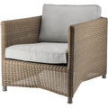 Thumbnail photo of Diamond Loungefåtölj Natural, Tyg Caneline Natté Light Grey