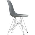 Eames Plastic Chair Dsr - 56 Granite Grey/chrome Base - Matstolar - Charles & Ray Eames - Grå - Metall/plast