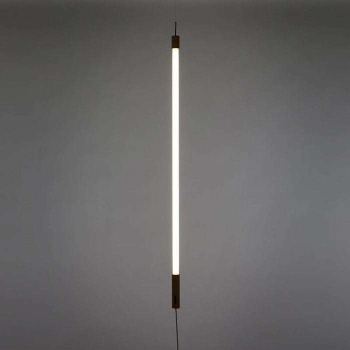 Photo of Linea Neon Lamp - White - Shade Lamps - Alessandro Zambelli,selab - Wood-colored,white
