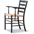 Thumbnail photo of Klint Armchair 3208 / By Kaare Klint - Spisebordsstol - Black Lacquered Oak / Natural Papercord - W58 X D55 X H85 X Sh45,5 Cm