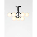 Thumbnail photo of Apiales 9 Ceiling, Matte Black/Opal Glass, Excl. Light Source - Chandeliers - Sofie Refer - Black