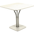 Thumbnail photo of Luxembourg Pedestal Table 80x80 Cm Clay Grey A5 - Matbord Utomhus - Frédéric Sofia - Grön,grå - Metall