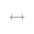 Thumbnail photo of Sector Shelf - Hylde - Sort Ask/messing - S/n - W: 54 X D: 22,1 X H: 34 Cm