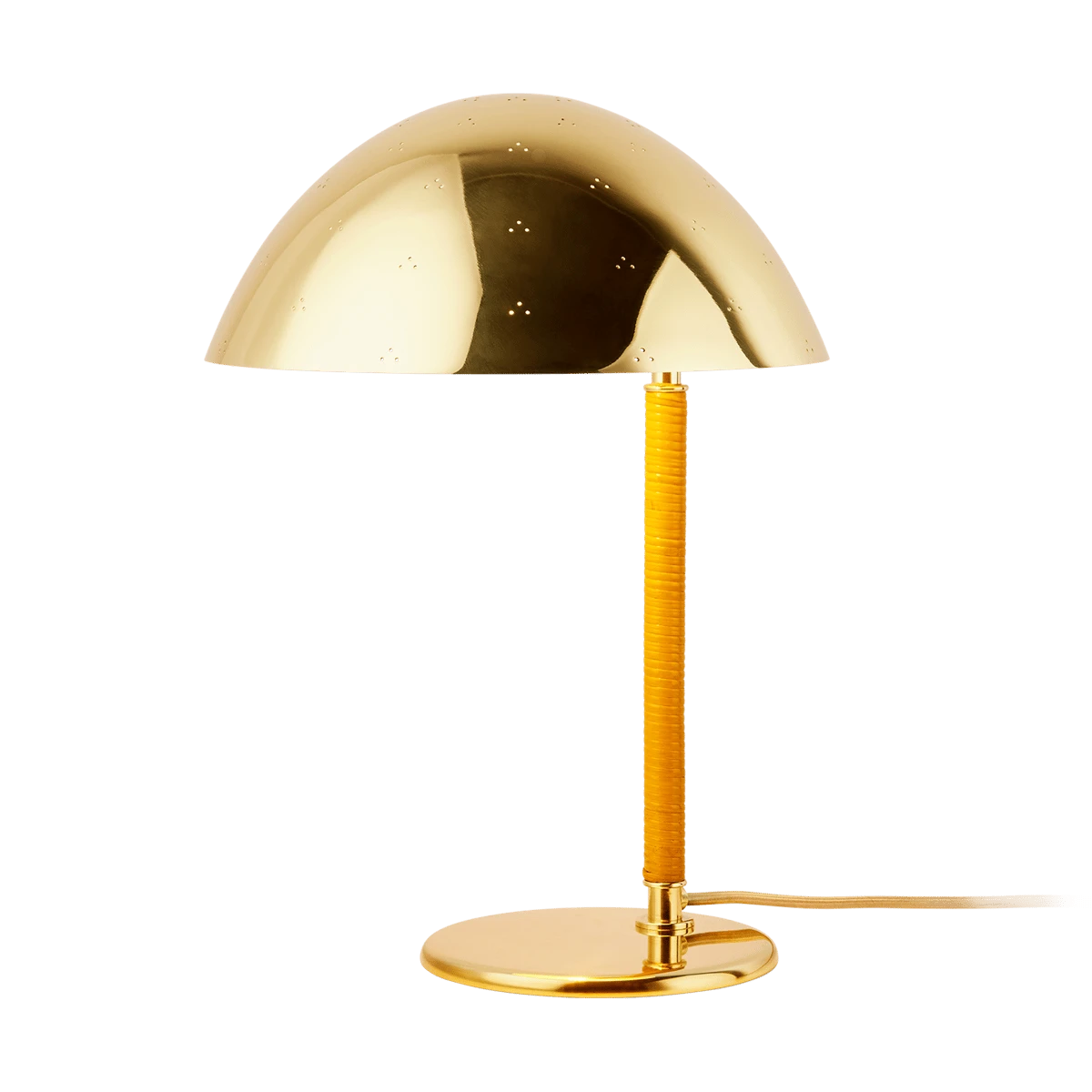 9209 Table Lamp Brass-rattan