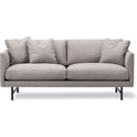 Calmo Sofa 80 5622 By Hugo Passos - 2 Personers Sofa - Rime 231 / Black - W170 X D90 X H75,5 X Sh41 Cm