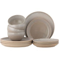 Thumbnail photo of Taupe 12-piece tableware set