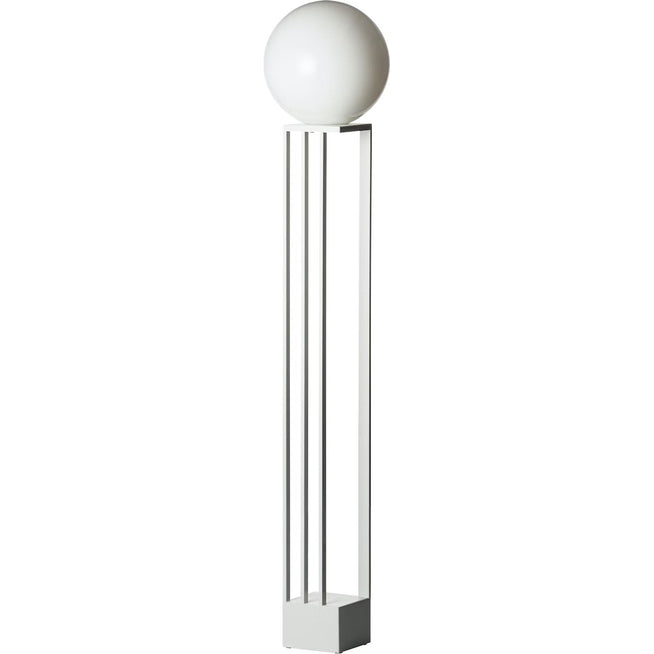 Photo of Libreria Floor Lamp, White Texture - Shade Lamps - Folk Shape - White