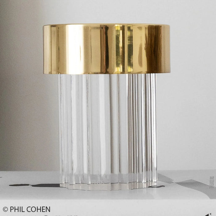 Photo of Last Order Fluted Portable Table Lamp