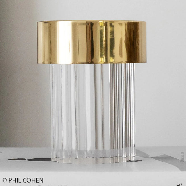 Photo of Last Order Fluted Portable Table Lamp