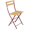 Thumbnail photo of Bistro Natural Chair, Chili - Garden chairs - Red - Metal/wood