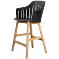 Thumbnail photo of Choice Counter Bar Chair - Indoor - Barstol - Frame: Teak / Seat: Black - W59 X D53 X H42 Cm