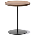 Pal Side Table 6751 By Keiji Takeuchi - Sidebord - Oiled Walnut / Black - Ø37,5 X