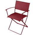 Thumbnail photo of Plein Air Armchair Chili 43 - Matstolar Utomhus - Pascal Mourgue - Röd - Metall/textilmaterial