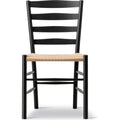 Thumbnail photo of Klint Chair 3207 / By Kaare Klint - Spisebordsstol - Black Lacquered Oak / Natural Papercord - W48 X D55 X H85 X Sh45,5 Cm
