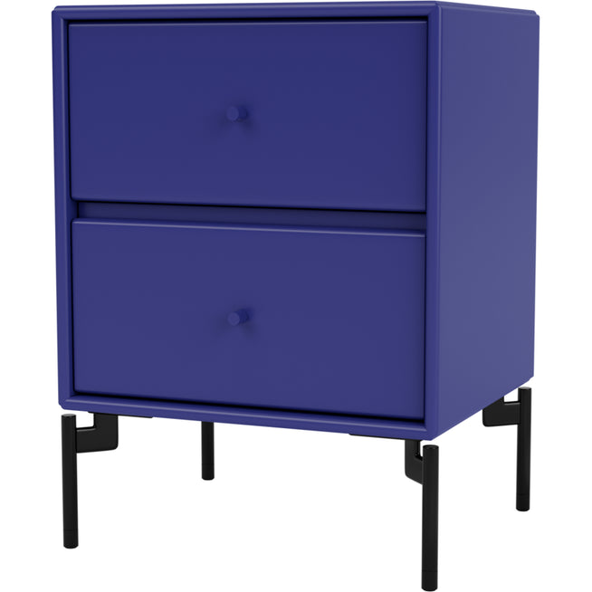 Photo of Drift Drawer Module - Monarch / Black Legs - Bedside Tables - Peter J. Lassen - Blue - Mdf